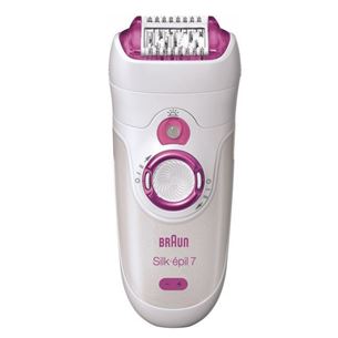 Braun Silk-épil 7 Wet & Dry, белый - Эпилятор + часы Braun