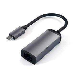Satechi, USB C-Gigabit Ethernet, серый/черный - Адаптер ST-TCENM