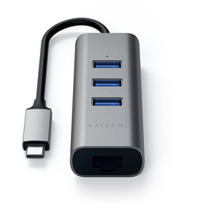 USB-C jagaja + Gigabit Ethernet Satechi