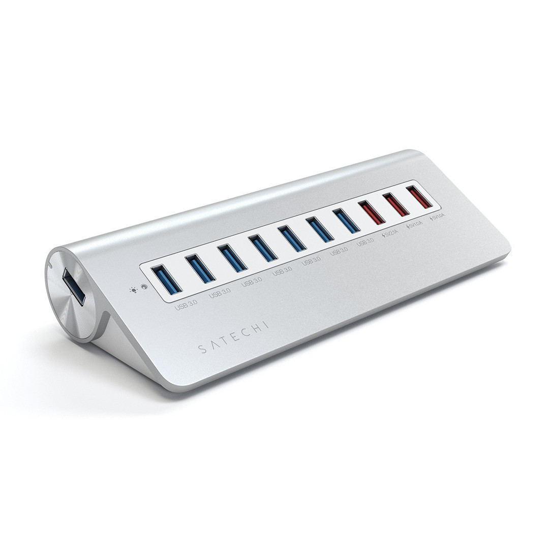 Satechi, USB-C hub 10 ports, grey/white - Adapter