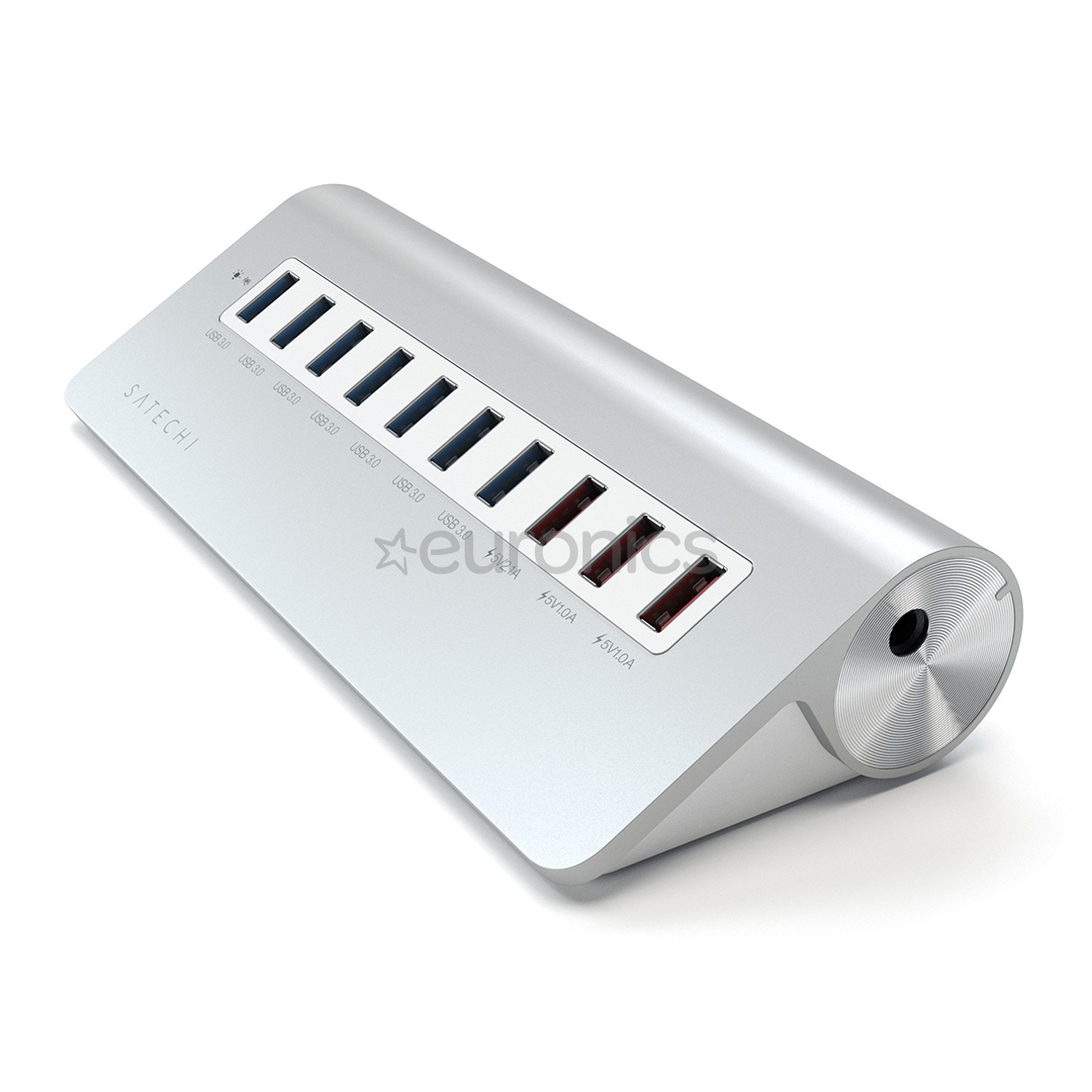 Satechi, USB-C hub 10 ports, grey/white - Adapter