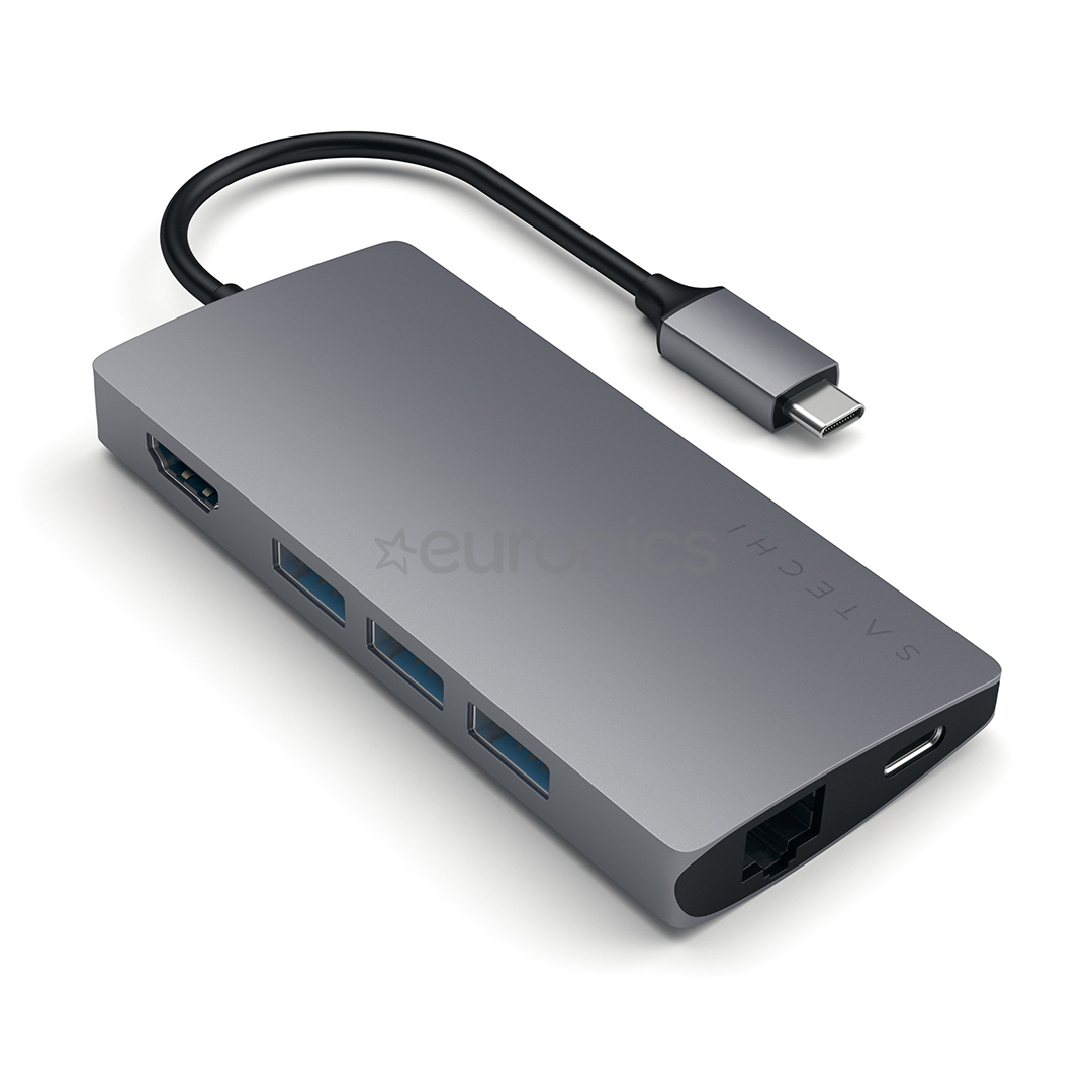 Hub USB C 90W pour Ordinateur, Ports Ethernet, Audio / Vidéo 4K et