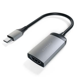 Satechi, USB C-HDMI 4K 60 Гц, серый/черный - Адаптер ST-TC4KHAM
