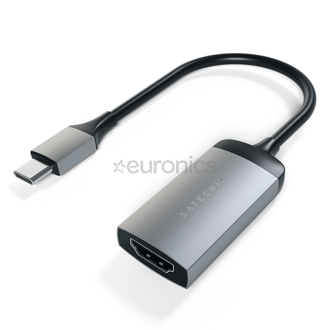 Satechi, USB C-HDMI 4K 60 Hz, grey/black - Adapter, ST-TC4KHAM