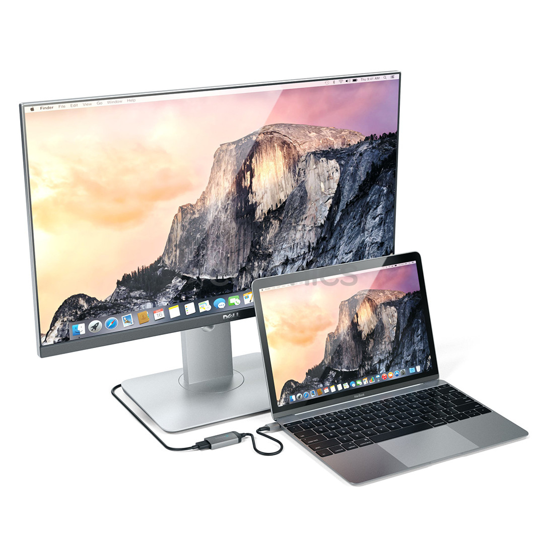 Satechi, USB C-HDMI 4K 60 Hz, grey/black - Adapter