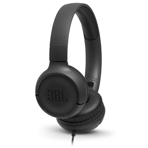 JBL Tune 500, must - Kõrvapealsed kõrvaklapid JBLT500BLK