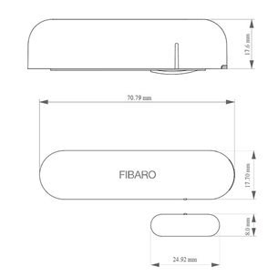 Беспроводной датчик открытия двери/окна Fibaro (HomeKit)