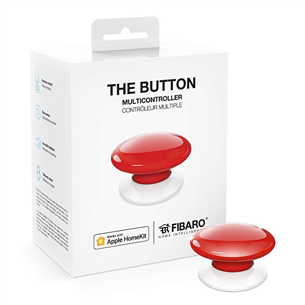 Fibaro, HomeKit, red - Button
