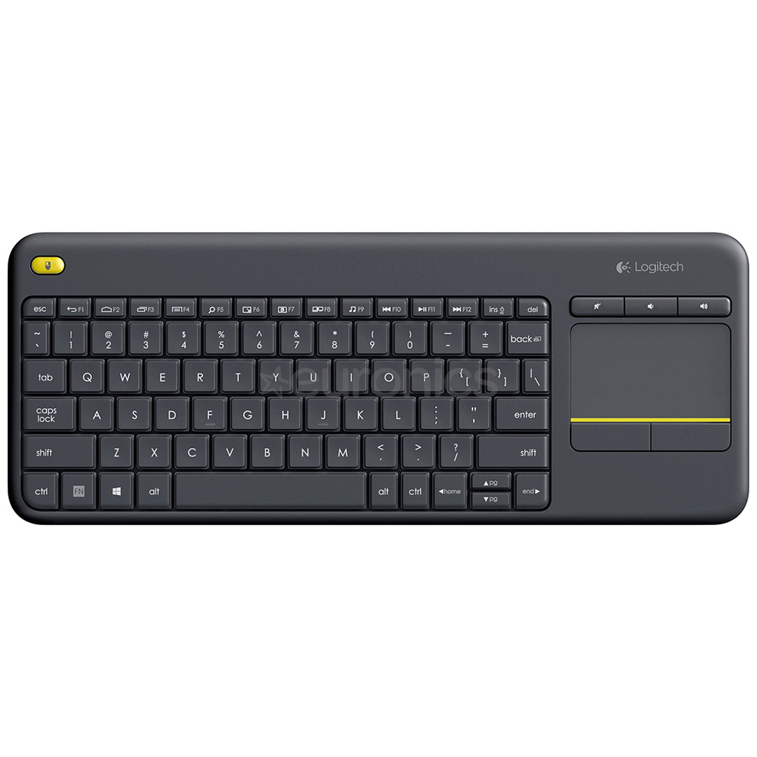 Logitech K400 Plus, RUS, серый - Беспроводная клавиатура с тачпадом