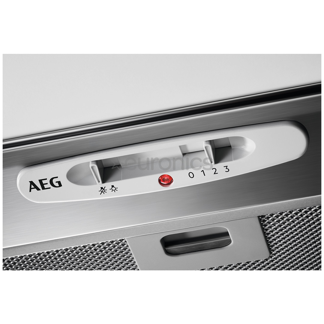 AEG, 440 m³/h, laius 52 cm, roostevaba teras - Integreeritav õhupuhasti