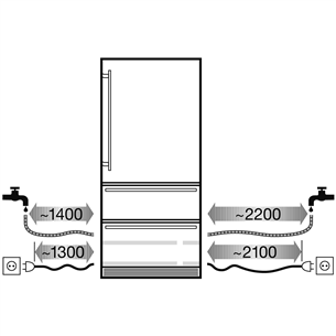 Built-in refrigerator Liebherr (203 cm)