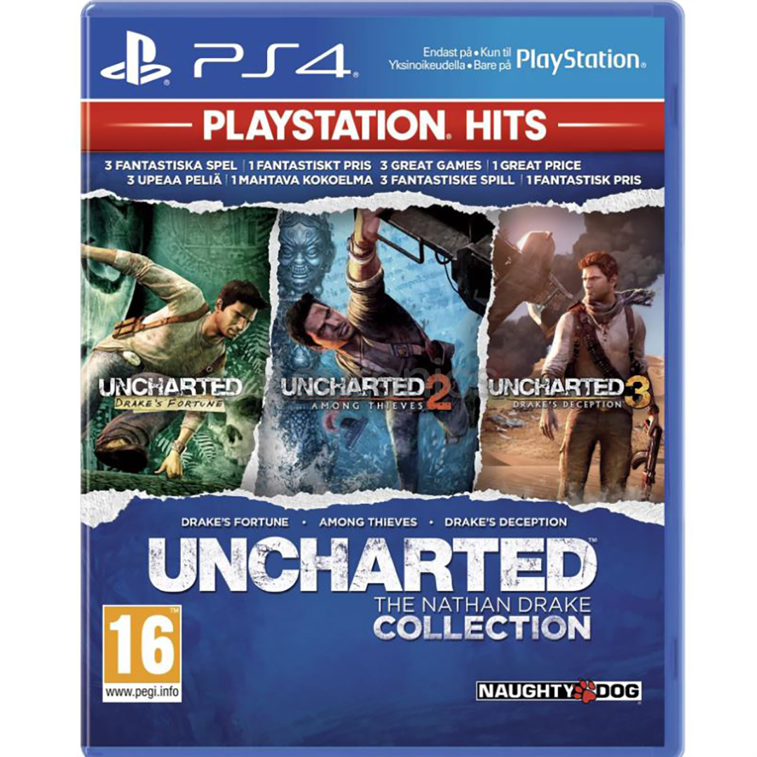 PS4 game Uncharted: The Nathan Drake Collection