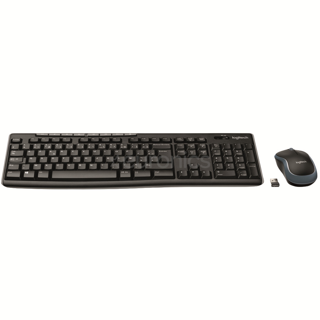 Logitech MK270, US, черный - Беспроводная клавиатура + мышь