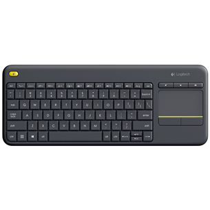 Logitech K400 Plus, US, hall - Juhtmevaba klaviatuur hiire võimalusega 920-007145