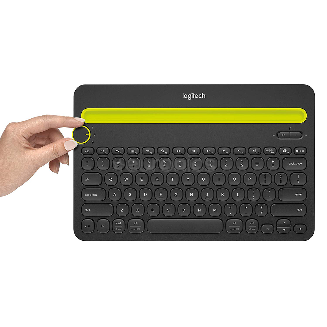 Logitech K480, RUS, must - Juhtmevaba klaviatuur