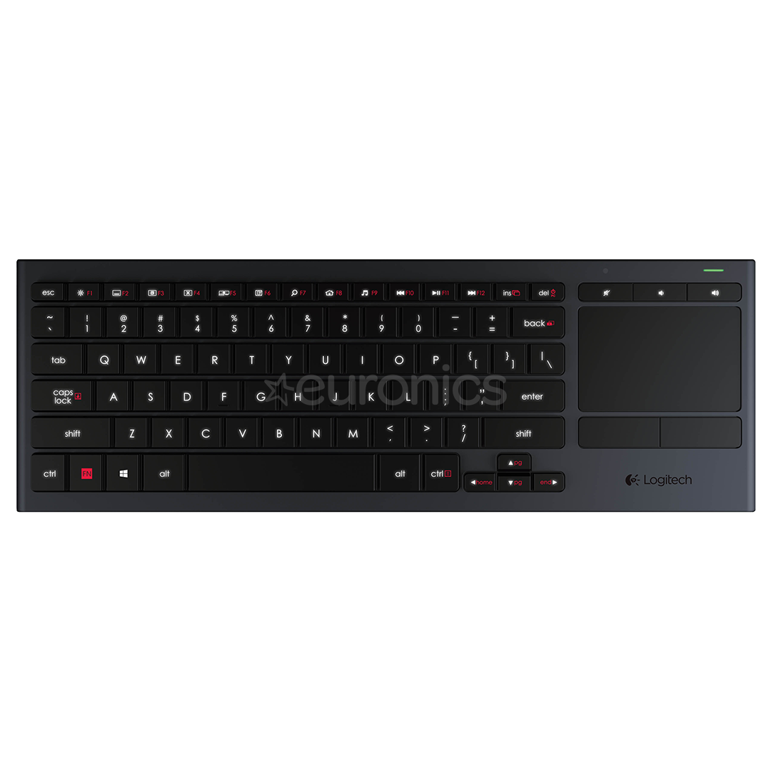 Беспроводная клавиатура K830 BT Illuminated, Logitech / ENG