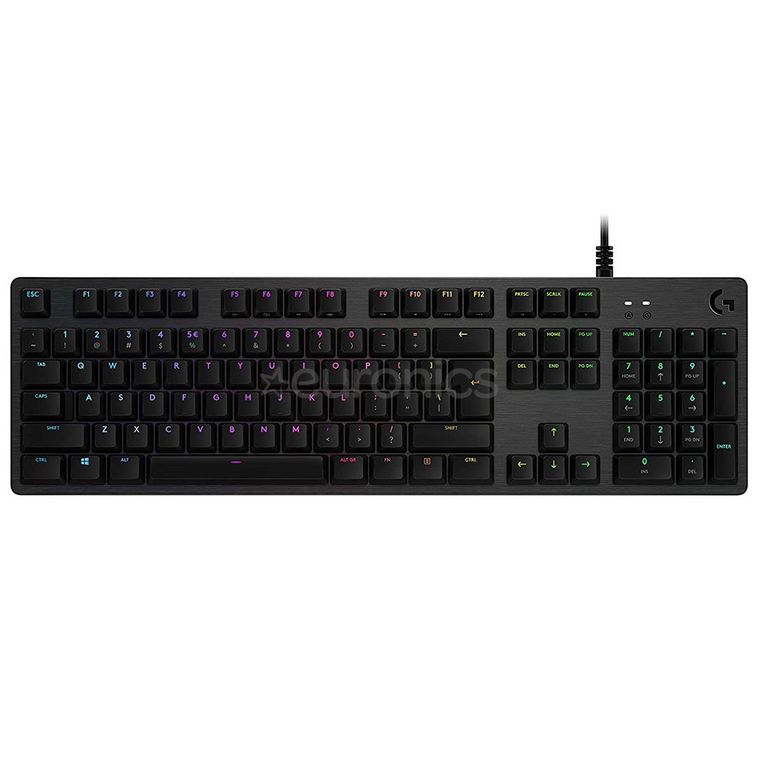 Logitech G512 Carbon, SWE, must - Klaviatuur