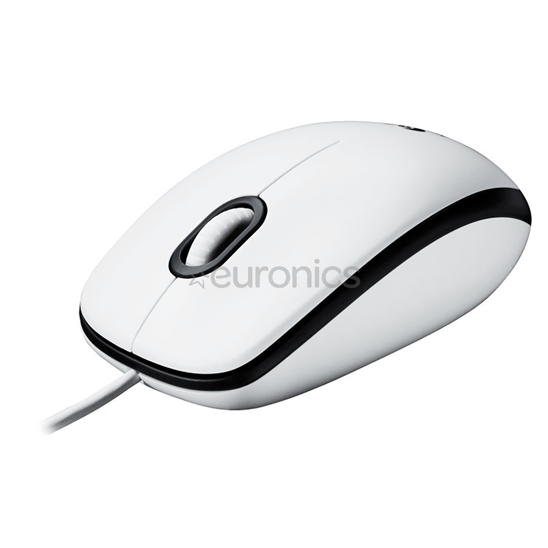 Logitech M100, valge - Juhtmega optiline hiir