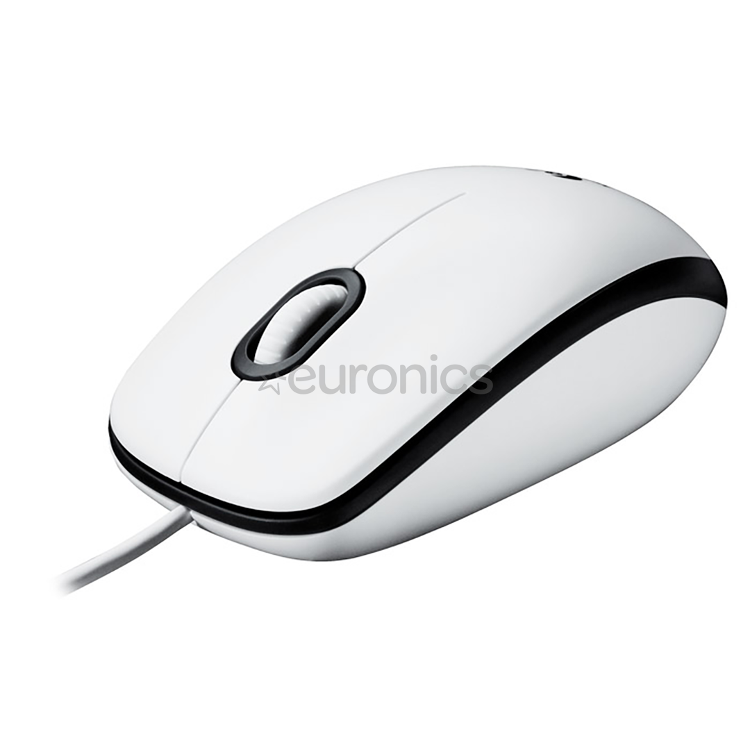 Logitech M100, valge - Juhtmega optiline hiir