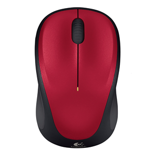 Logitech M235, punane - Juhtmevaba optiline hiir 910-002496