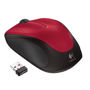 Logitech M235, red - Wireless Optical Mouse