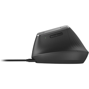 Logitech MX Vertical Advanced Ergonomic, must - Juhtmevaba laserhiir