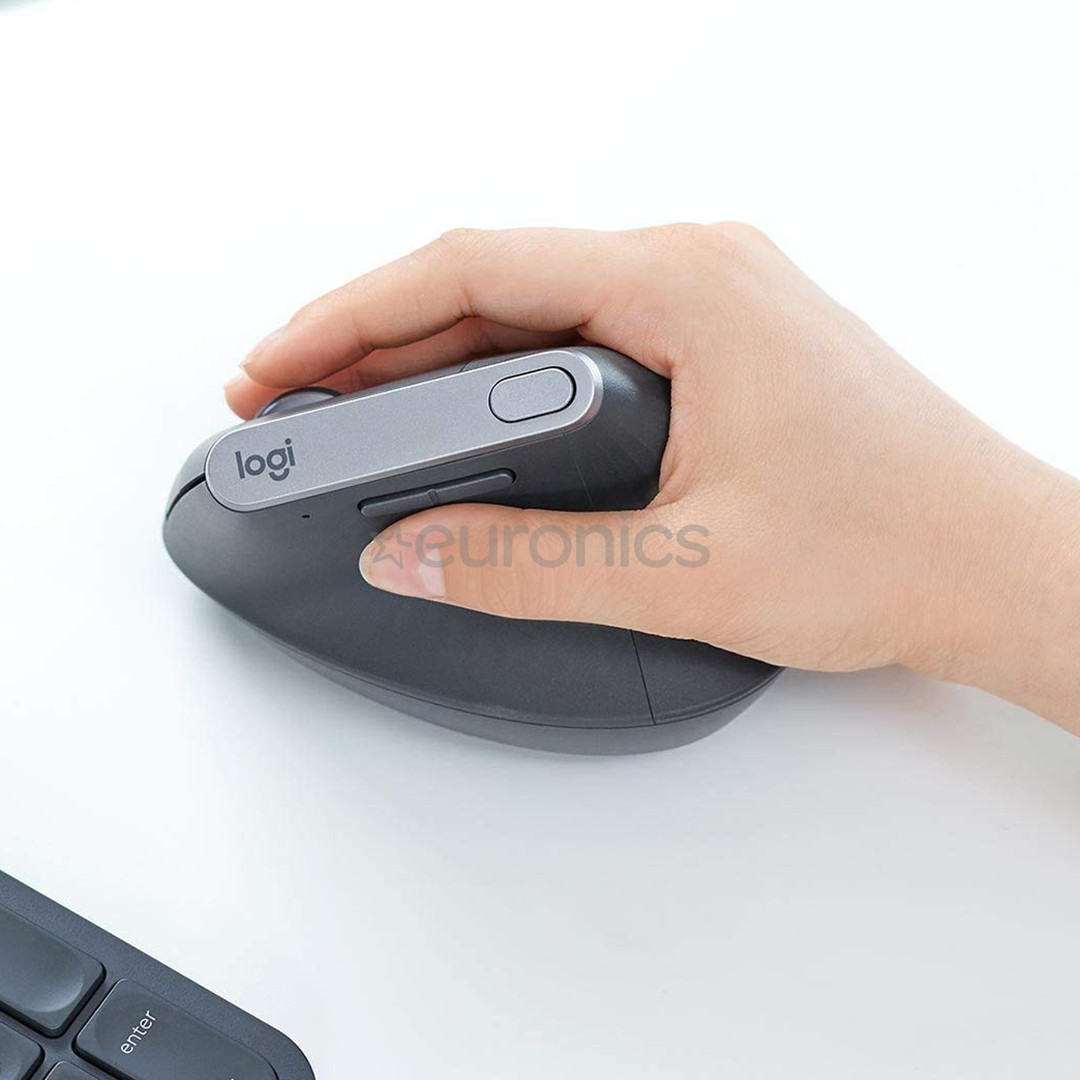 Logitech MX Vertical Advanced Ergonomic, black - Wireless Laser Mouse