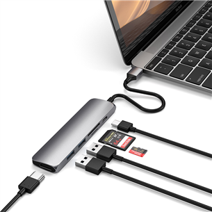 USB-C jagaja Multi-port 4K + SD-lugeja Satechi