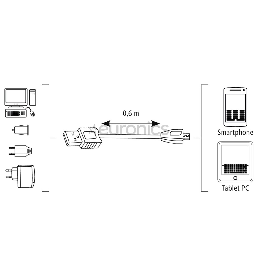 Micro USB-кабель Hama (0,6 м)