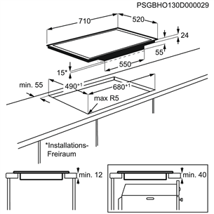 Built-in induction hob AEG