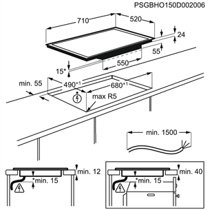 Built-in induction hob AEG