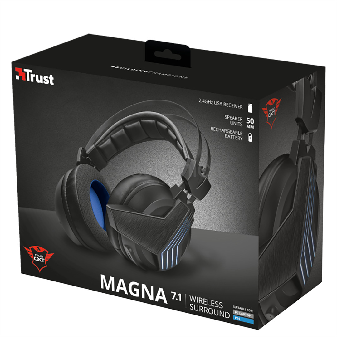 Juhtmevaba peakomplekt 7.1 Trust Magna