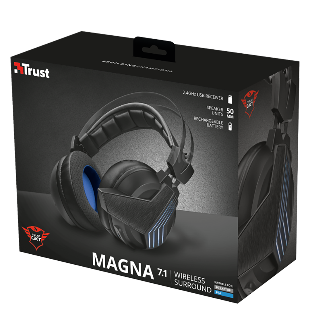 Juhtmevaba peakomplekt 7.1 Trust Magna