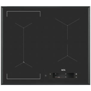 AEG, laius 59 cm, raamita, tumehall - Integreeritav induktsioonpliidiplaat