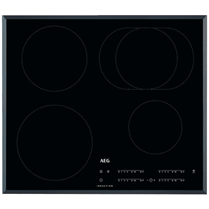 AEG 3000 Basic, laius 59 cm, raamita, must - Integreeritav induktsioonpliidiplaat IKB64413FB