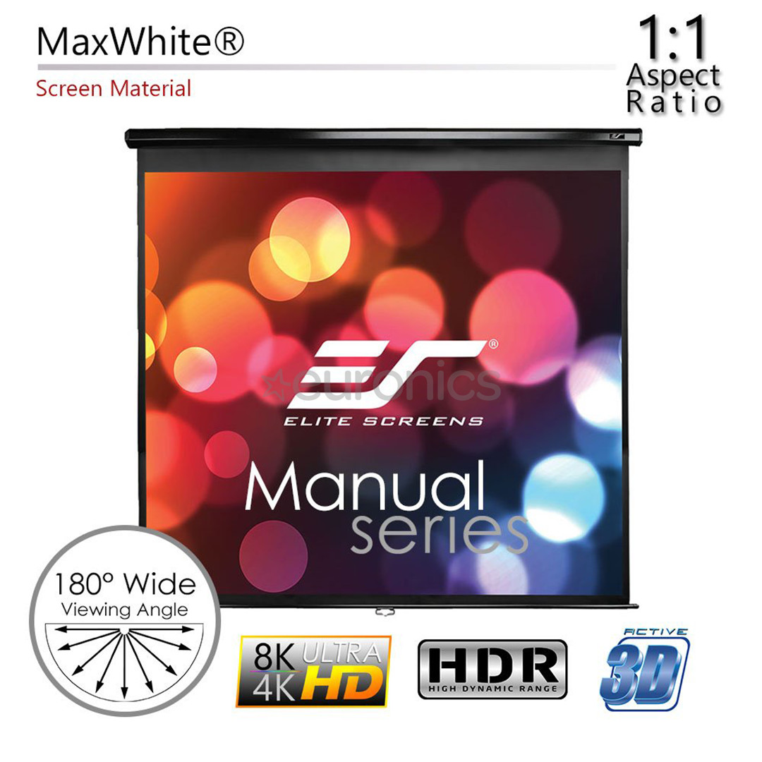 Projector screen Elite Screens 113'' / 1:1