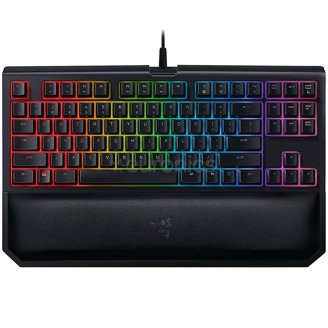 Razer BlackWidow TE Chroma V2 Green Switch, US, must - Klaviatuur