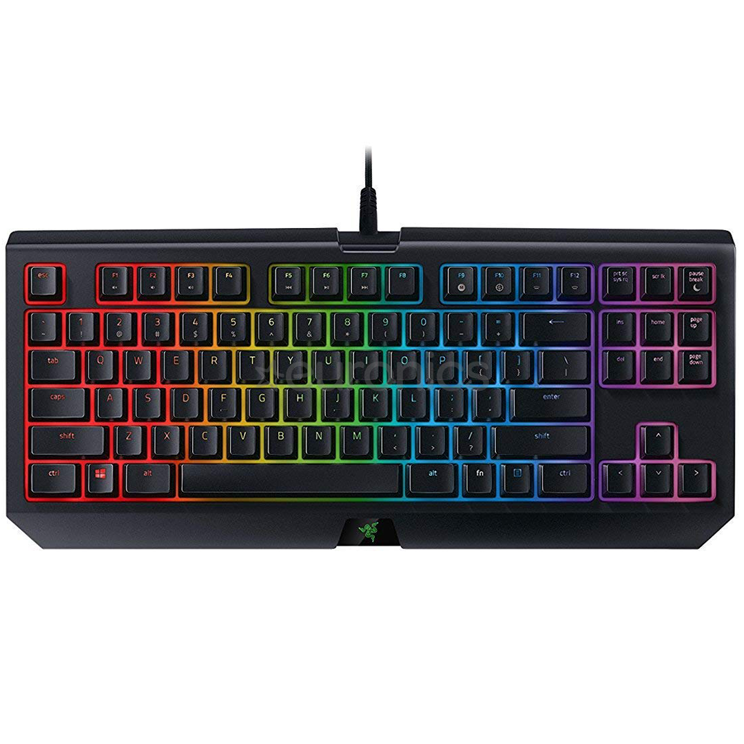 Razer BlackWidow TE Chroma V2 Green Switch, US, must - Klaviatuur