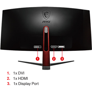 34'' nõgus UltraWide QHD LED VA monitor MSI Optix MAG341CQ