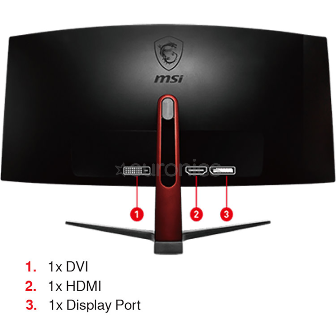 34'' nõgus UltraWide QHD LED VA monitor MSI Optix MAG341CQ