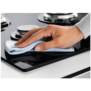 Electrolux 600, width 59 cm, black - Built-in Gas Hob