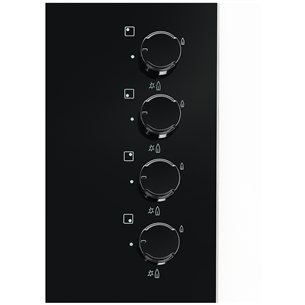 Electrolux 600, width 59 cm, black - Built-in Gas Hob