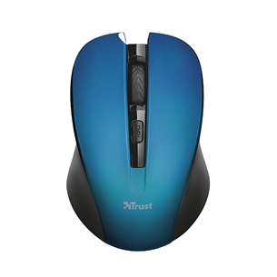 Trust Mydo Silent Click, black/blue - Wireless Optical Mouse