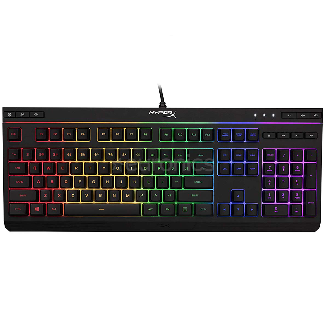 HyperX Alloy Core, SWE, must - Klaviatuur