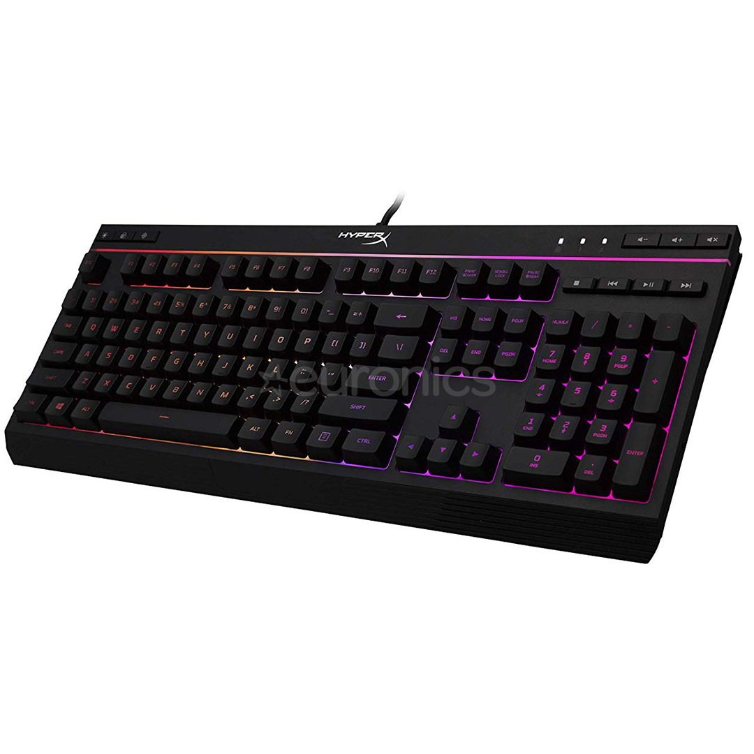 HyperX Alloy Core, SWE, must - Klaviatuur