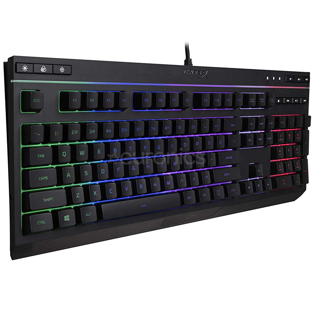 HyperX Alloy Core, SWE, must - Klaviatuur