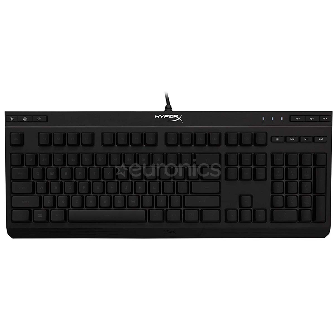 HyperX Alloy Core, SWE, must - Klaviatuur