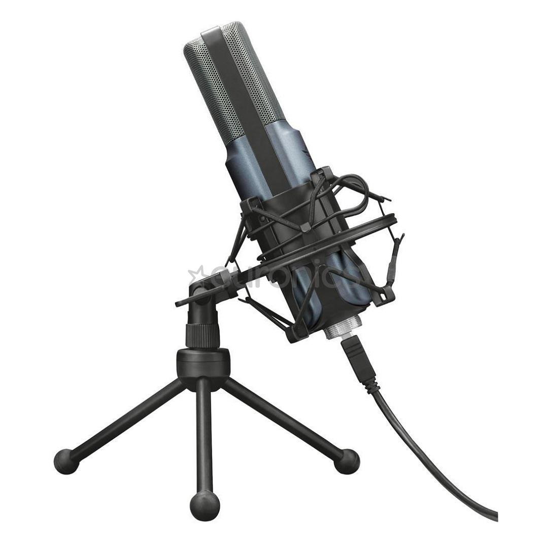 Trust GXT 242 Lance Streaming, USB, hõbedane/must - Mikrofon
