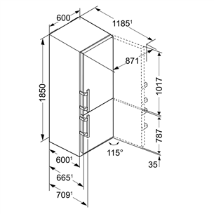 Refrigerator Liebherr (185 cm)