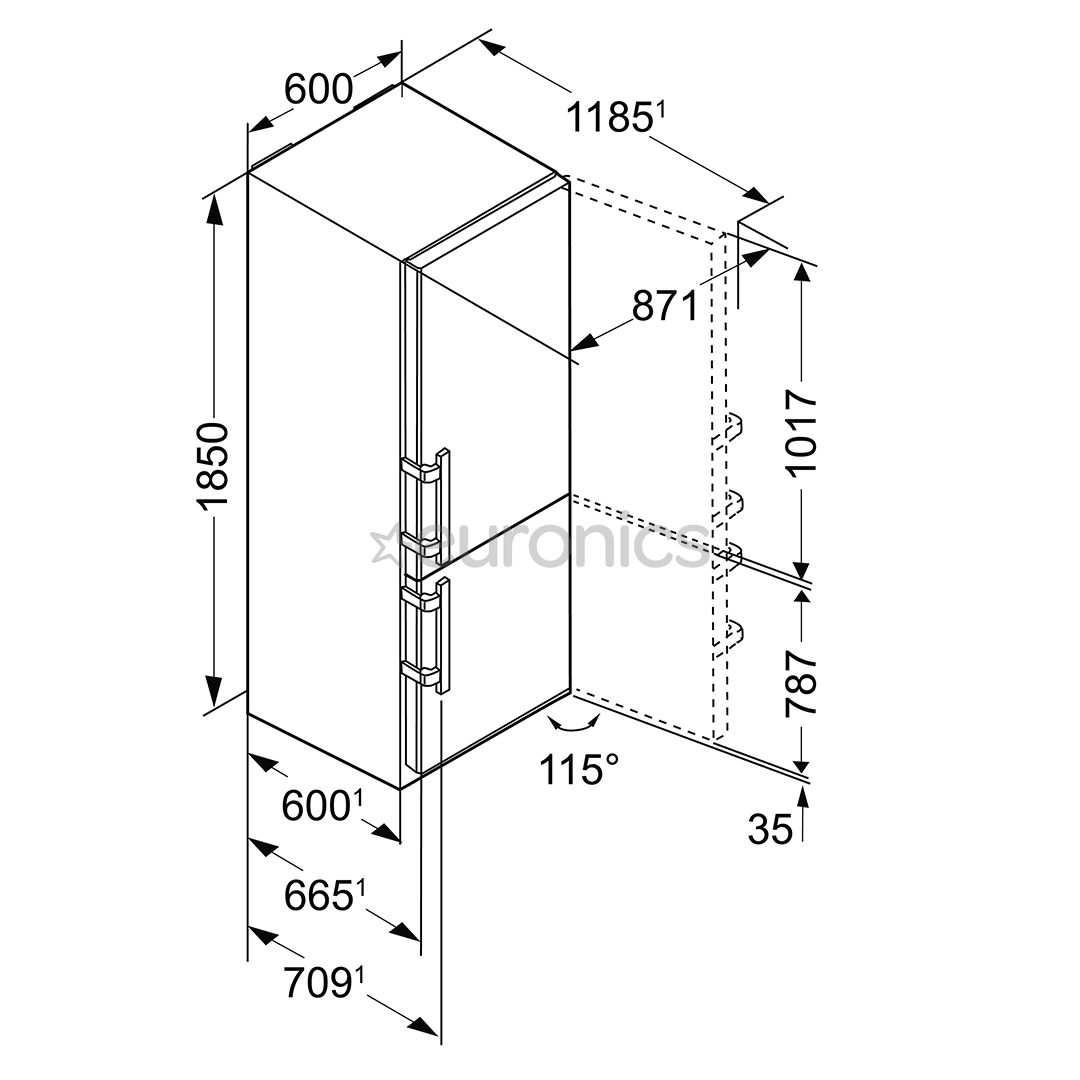 Refrigerator Liebherr (185 cm)